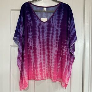 NWT Pink/purple tye die swim coverup.